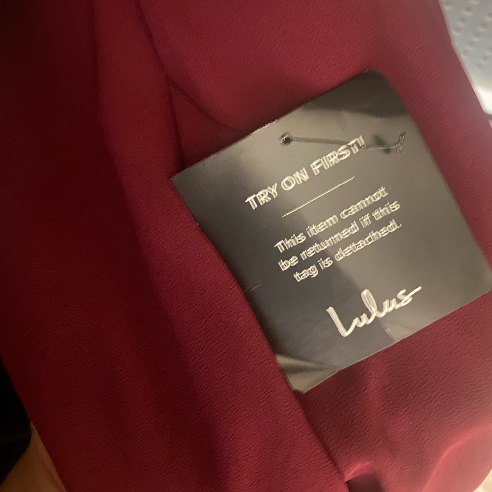 In Love Forever Burgundy Lace-Up Maxi Lulus Dress - Picture 5 of 5